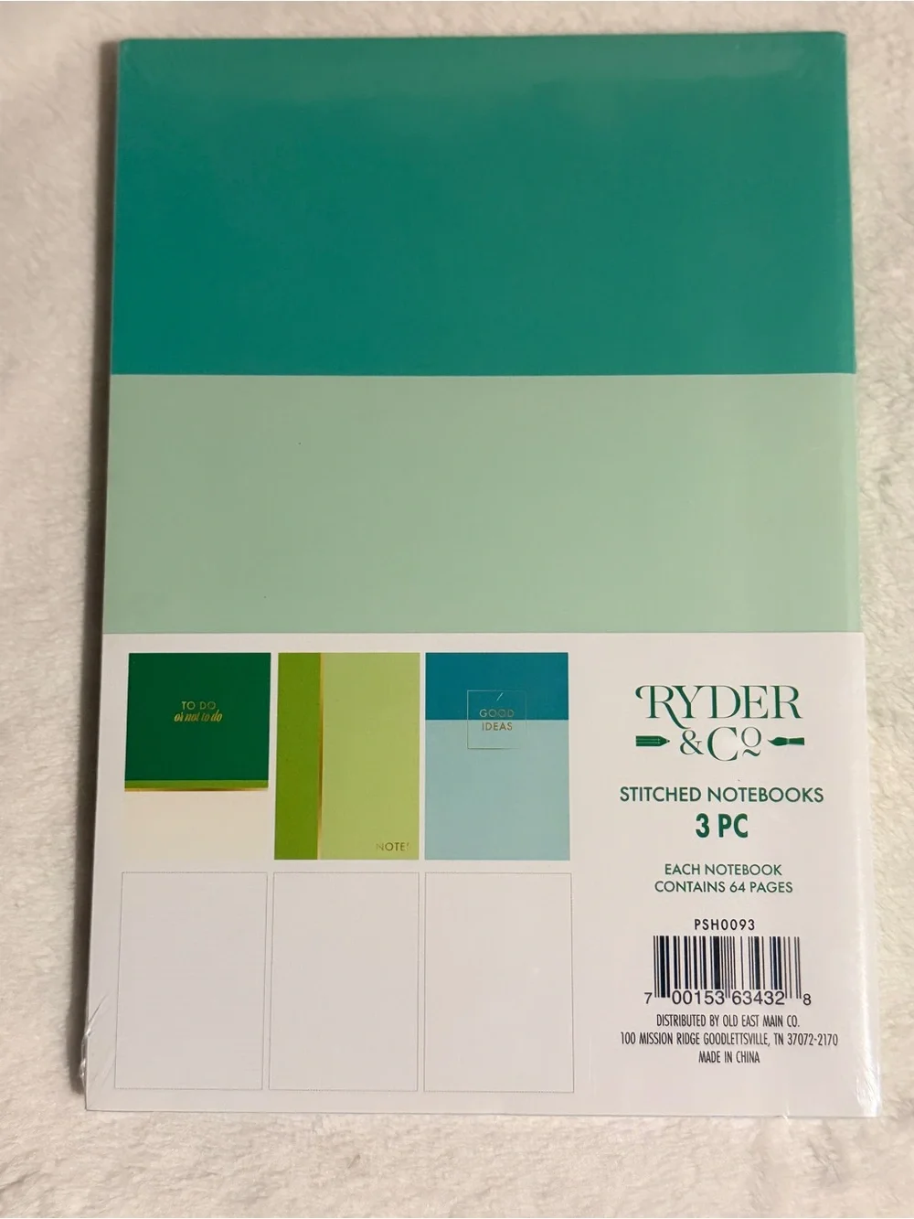 THREE (3 ) STITCHED NOTEBOOKS